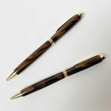 【黒柿】 ボールペン 【プレジデント】(回転式ボールペン)