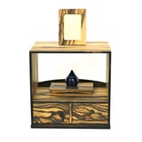 【黒柿】山水小棚<引出し付き>