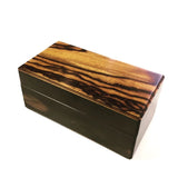 【黒柿】二段箱(几帳面)