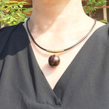 【黒柿】チョーカー 丸