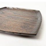 【栗】正方プレート 漆