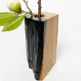 【黒柿】樹芯花入