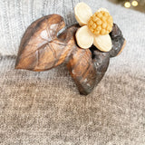 【黒柿】ブローチ