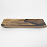 【黒柿】舟形トレイ(脚付き)