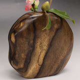 【黒柿】天然花入 円