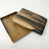 【黒柿】お便り箱 拭漆