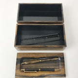 【黒柿】二段重箱