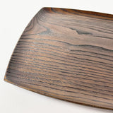 【栗】正方プレート 漆