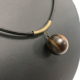 【黒柿】チョーカー 丸