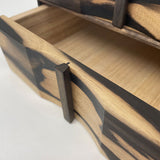 【黒柿】二段整理箱