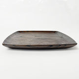 【栗】正方プレート 漆