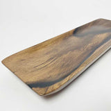 【黒柿】舟形トレイ(脚付き)