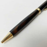 【黒柿】 ボールペン 【プレジデント】(回転式ボールペン)