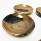 【黒柿】茶托 3寸(9cm)1客