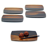 【黒柿】銘々皿 胴張 (1客)