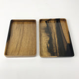 【黒柿】お便り箱 拭漆