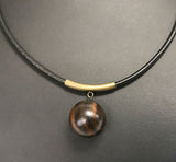 【黒柿】チョーカー 丸