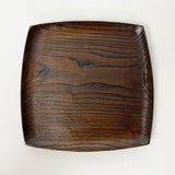 【栗】正方プレート 漆