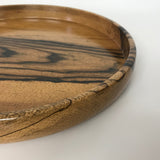 【黒柿】丸盆(φ330mm)