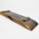 【黒柿】舟形トレイ(脚付き)