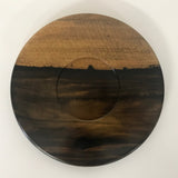 【黒柿】丸盆(φ270mm)