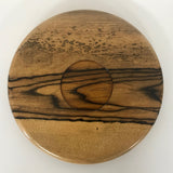 【黒柿】丸盆(φ330mm)