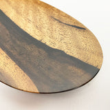 【黒柿】楕円皿 漆