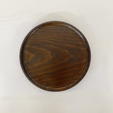 【栗】丸盆 φ267mm 現品限り