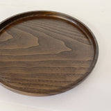 【栗】丸盆 φ267mm 現品限り