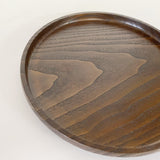 【栗】丸盆 φ267mm 現品限り