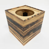 【黒柿】【上杢】 ダストボックス 現品限り