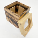 【黒柿】【上杢】 ダストボックス 現品限り