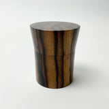 【黒柿】茶筒 鼓