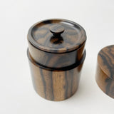 【黒柿】茶筒 鼓