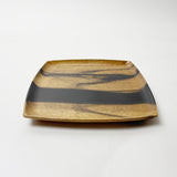 【黒柿】正方プレート