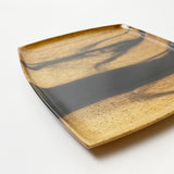 【黒柿】正方プレート