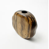 【黒柿】天然花入 円