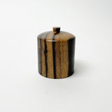 【黒柿】丸つまみ蓋物