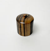 【黒柿】丸つまみ蓋物