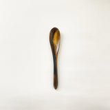 【黒柿】壱乃匙(小) 拭き漆仕上げ