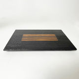 【黒柿】【象嵌】もてなし膳(30×18センチ)