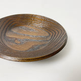 【栗】拭き漆小皿 (茶托兼用) 4寸