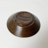 【栗】拭き漆小皿 (茶托兼用) 4寸