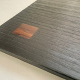 【黒柿】象嵌膳 四隅