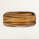 【黒柿】 舟形トレイ 大