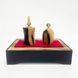 【黒柿】花台(側板は桐材)