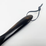 【黒柿】靴べら(革紐)