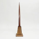 【けやき】【拭漆】靴べらスタンドセット