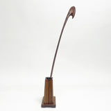 【けやき】【拭漆】靴べらスタンドセット