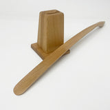 【楢】靴べら(紐無し)・スタンドセットLサイズ【オイル仕上げ】